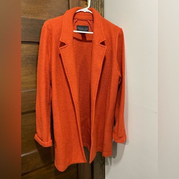 #35 NEW Rachel Zoe Burnt Orange Wool Blazer - Picture 1 of 4